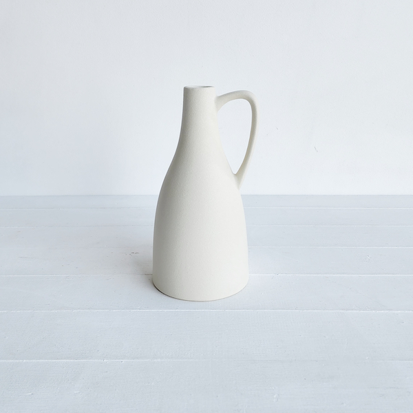 Ceramic Jug Vase - Ivory